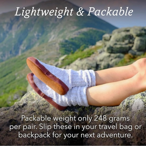 Acorn Original Slipper Sock•NWT•Size Medium (Men’s 9-10)•Light Grey Cotton Twist - Picture 9 of 15